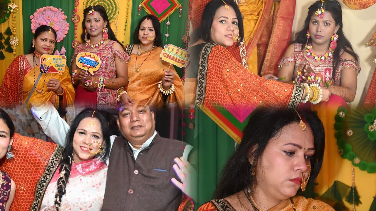 Sister haldi, Mehandi,sangeet ceremony,Uttrakhandi haldi #haldiceremony #sisterwedding 