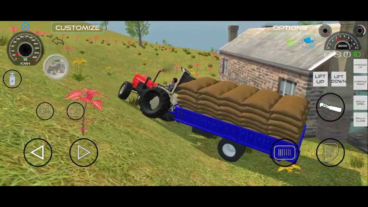 Tractor loading || Bori loading || Tractor game #cartoon #game #gamerm107 #mobilelegends 