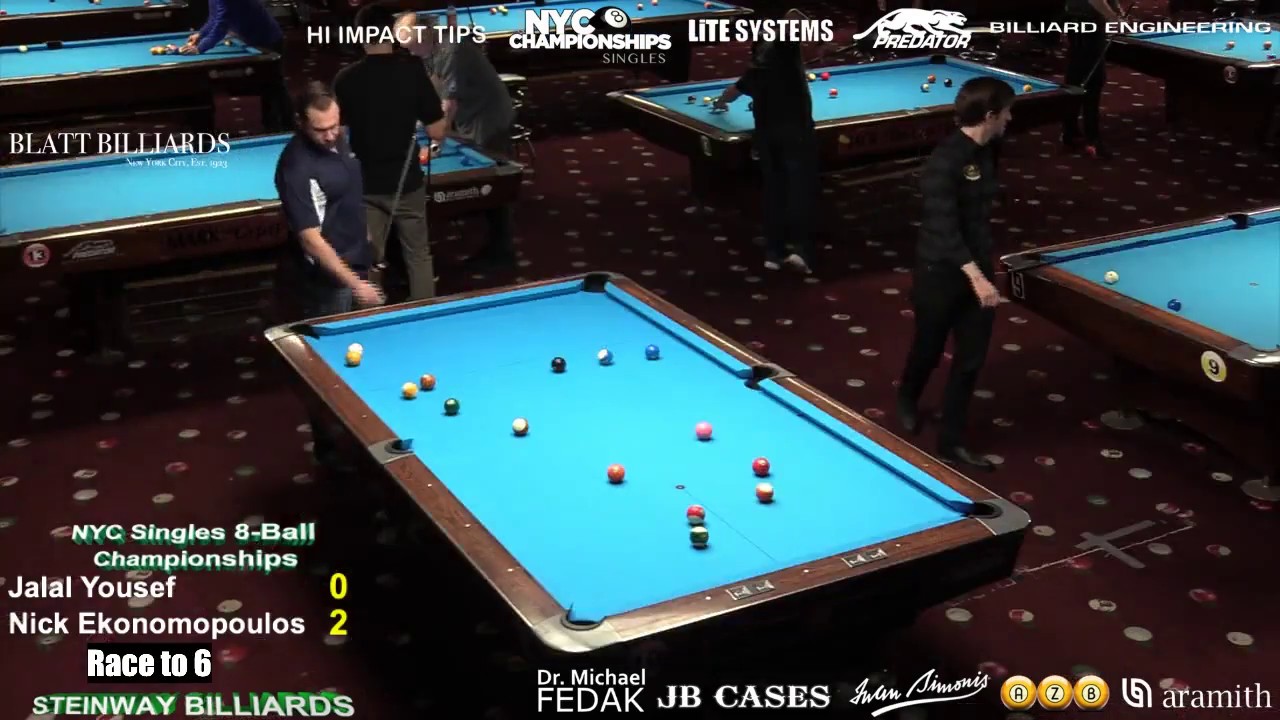 2019 NYC 8-Ball Championship - Jalal Yousef vs Nick Ekonomopoulos