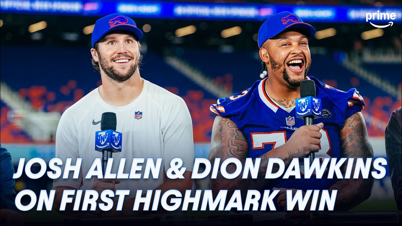 Josh Allen & Dion Dawkins join TNF Nightcap After Big Bills Win | Prime Video