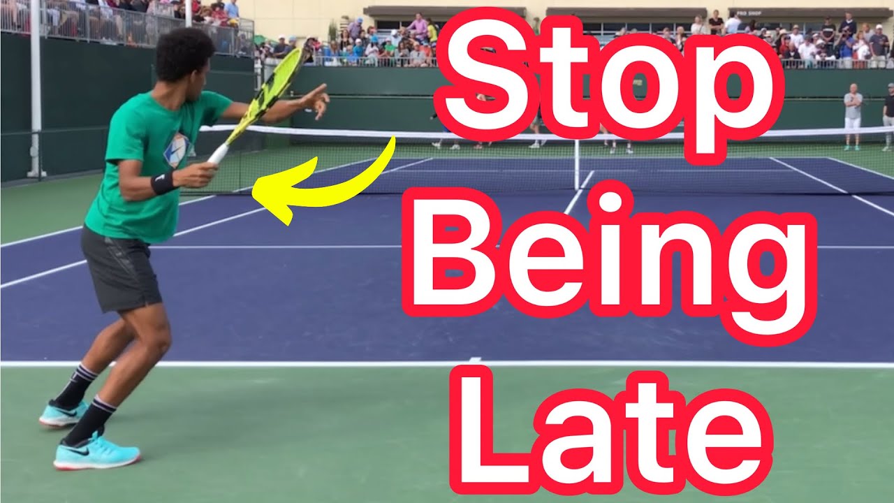 How To Stop Feeling Late On Your Forehands & Backhands (Easy Tennis Timing Solution)