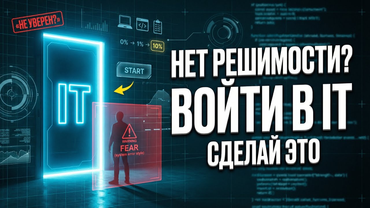 ЕСЛИ НЕ ХВАТАЕТ РЕШИМОСТИ войти в IT — посмотри это