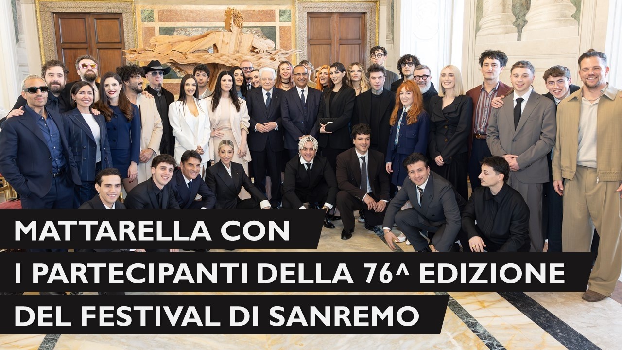 Al Quirinale i partecipanti del 76° Festival di Sanremo