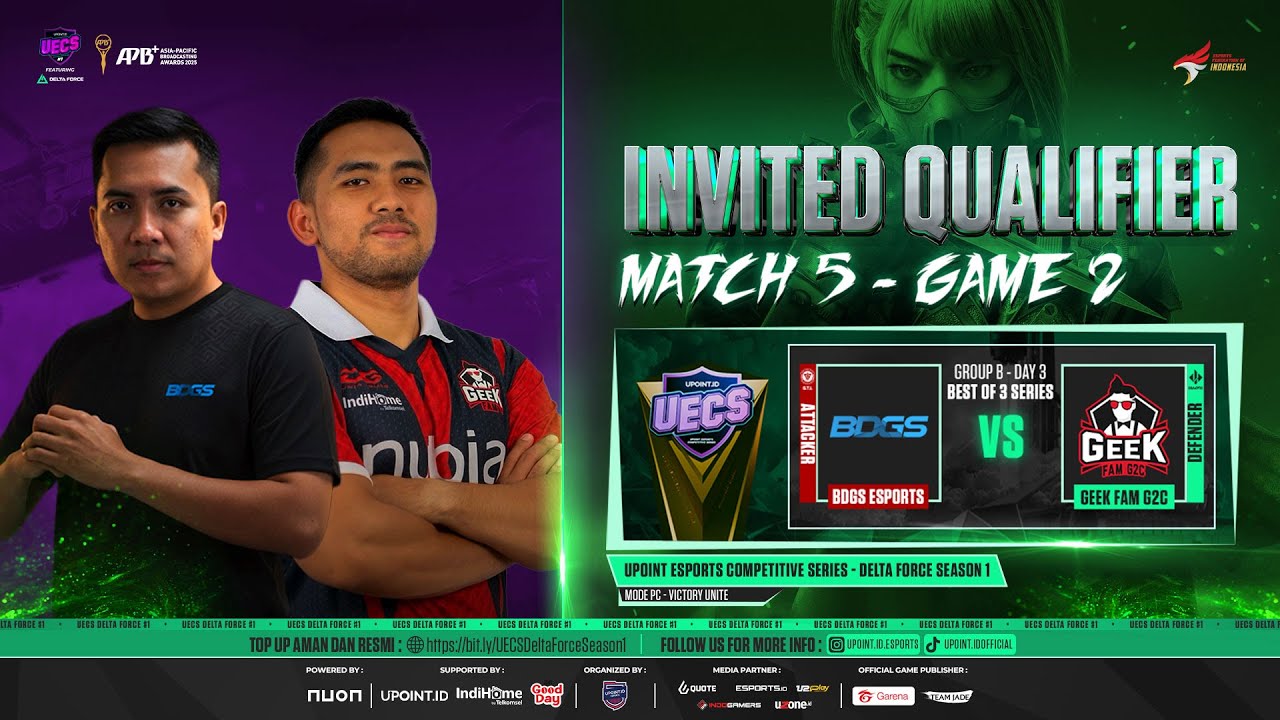 UECS DELTA FORCE SEASON #1 - MATCH 11 GAME 2 BDGS ESPORTS VS GEEK FAM X G2C (GROUP B DAY 3)