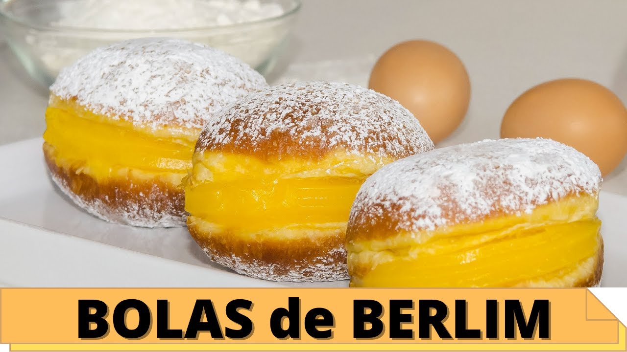 Bolas de Berlim tradicionais super fofas