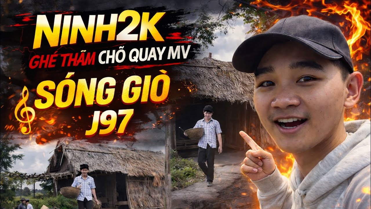 Video đầu tiên của Ninh2K | Bất ngờ khi đến nơi quay MV SÓNG GIÓ J97 ngoài đời | Ninh2K