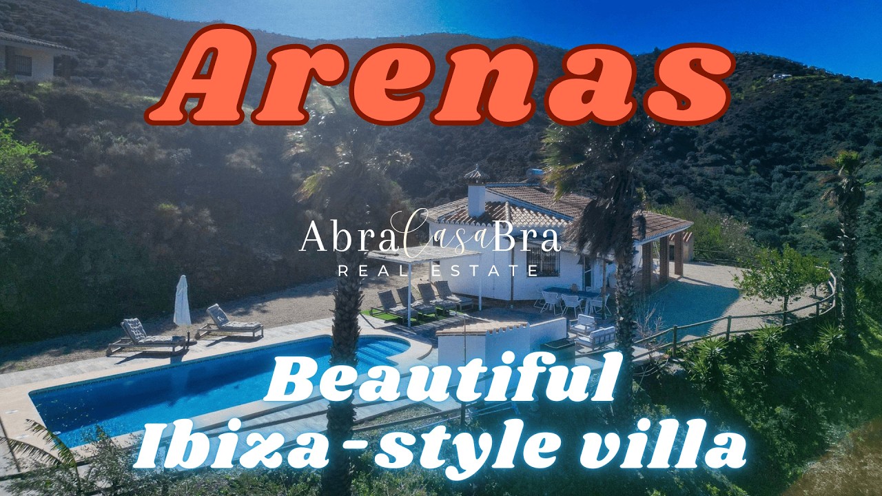 Beautiful Ibiza-style villa in Arenas - Málaga