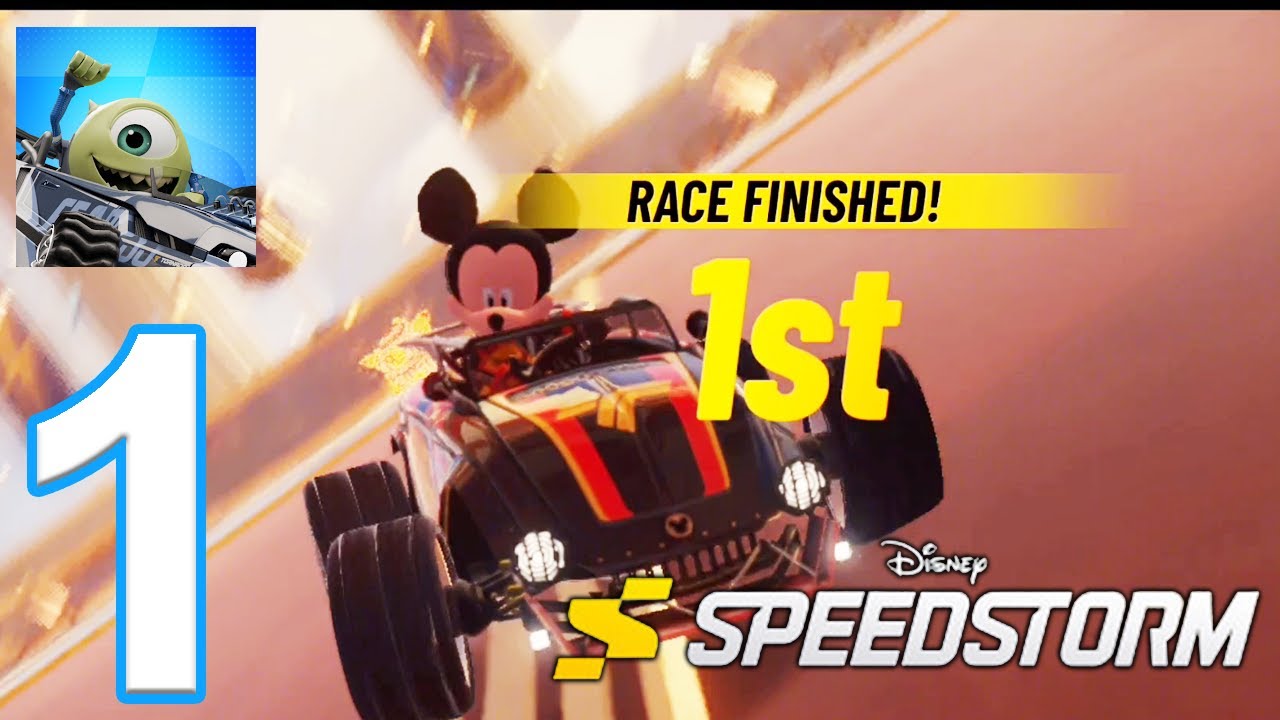 Disney Speedstorm Gameplay Walkthrough Part 1 - Tutorial (iOS, Android)