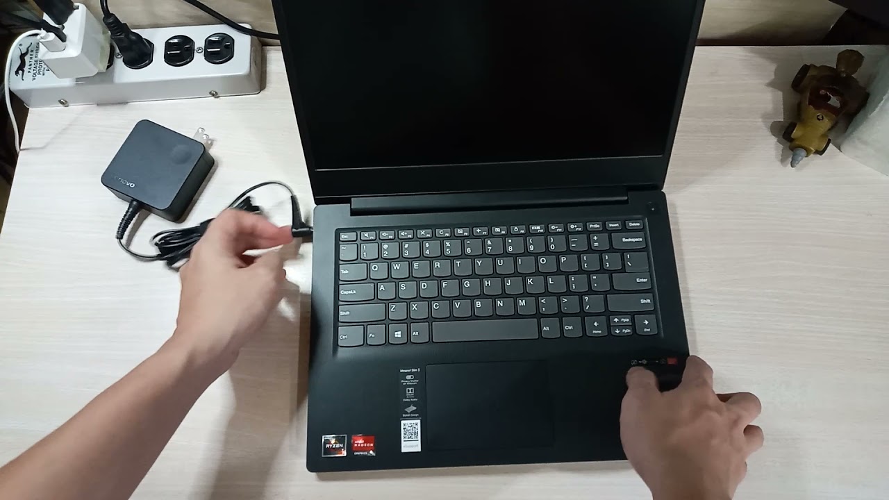 Правильная зарядка ноутбука (Lenovo Ideapad 3 Slim)