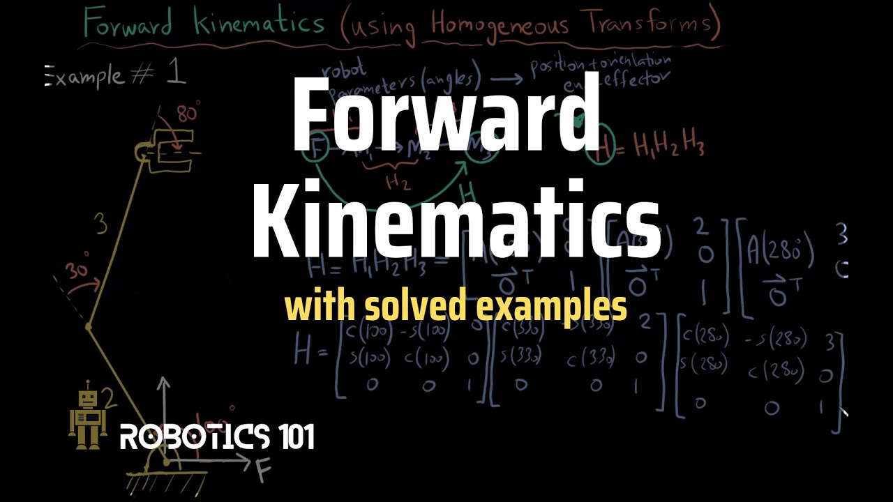 Forward Kinematics (with solved examples) | Homogeneous Transformations | Robotics 101