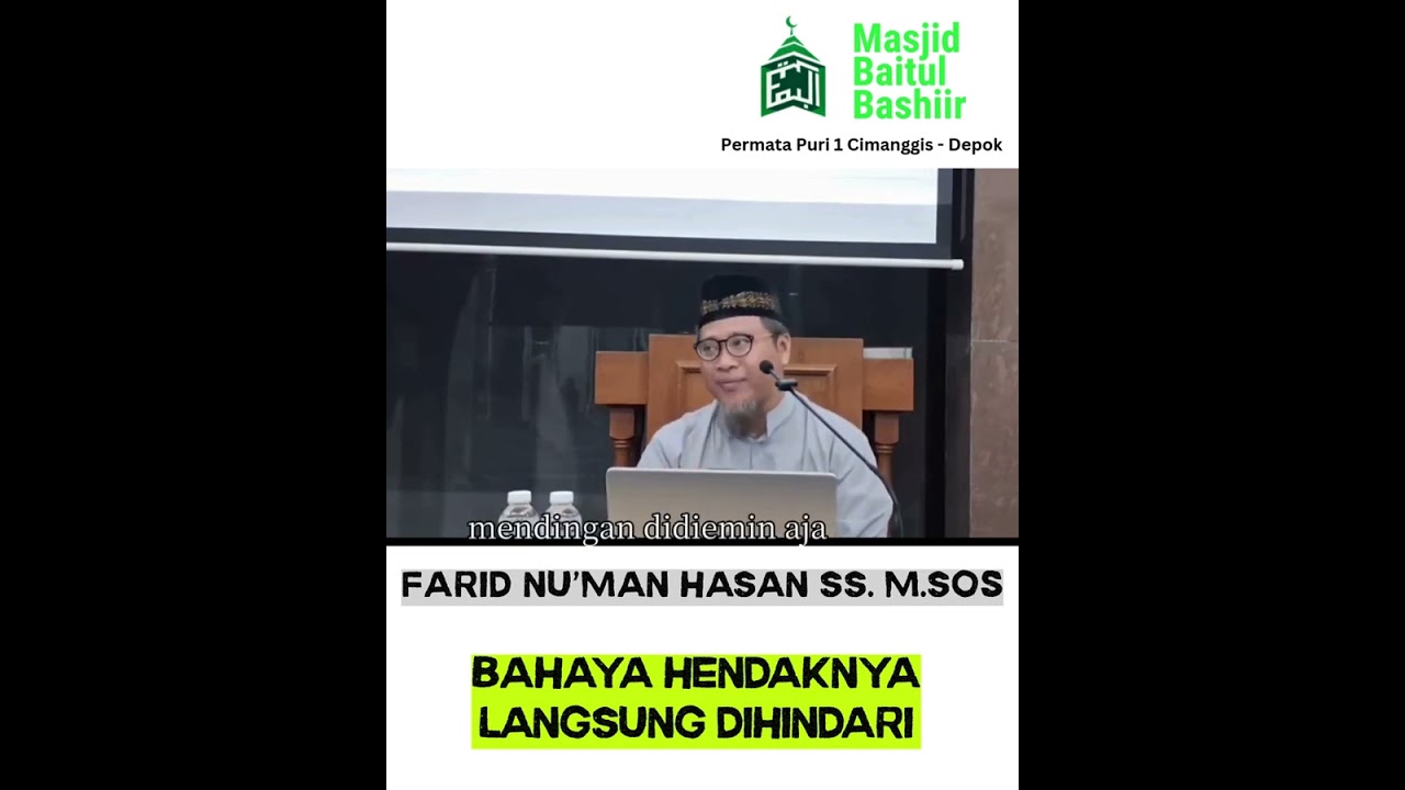 Bahaya Hendaknya Langsung Dihilangkan