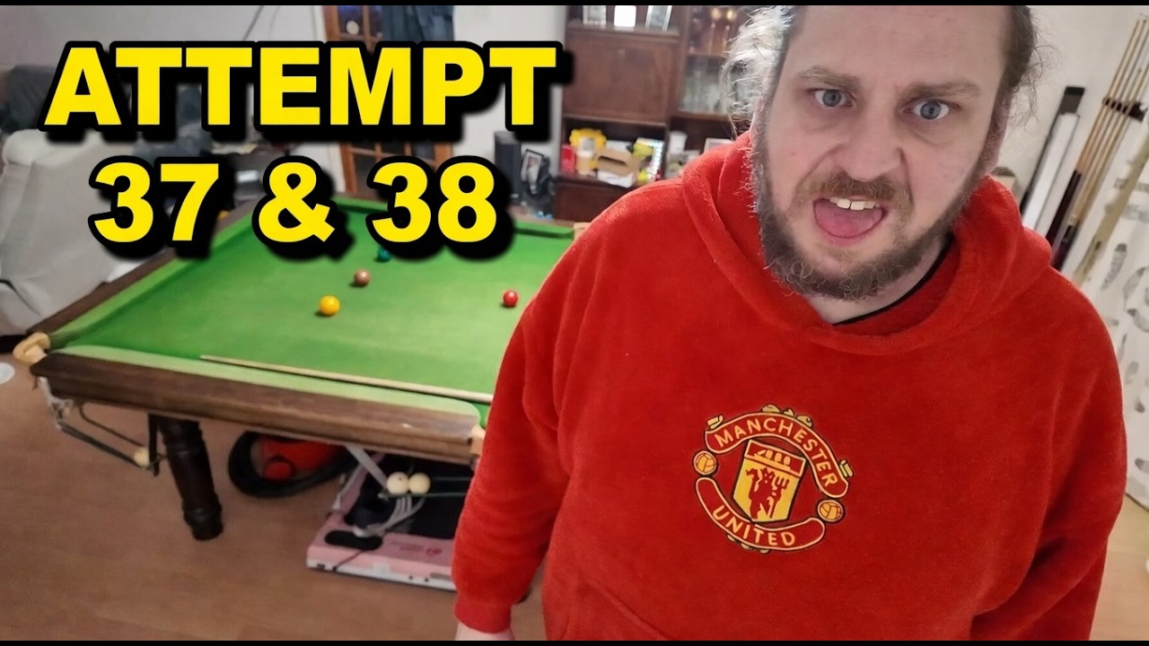 Могу ли я убрать со стола все лишнее? Тренировка по снукеру: попытки 37 и 38.