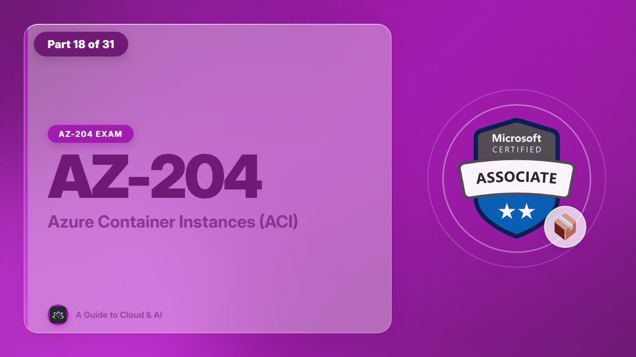 Экзамен AZ-204, EP 18: Экземпляры контейнеров Azure (ACI)