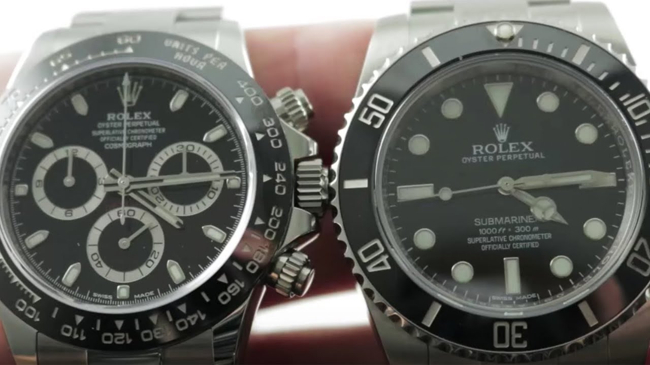 Rolex Daytona vs Rolex Submariner 