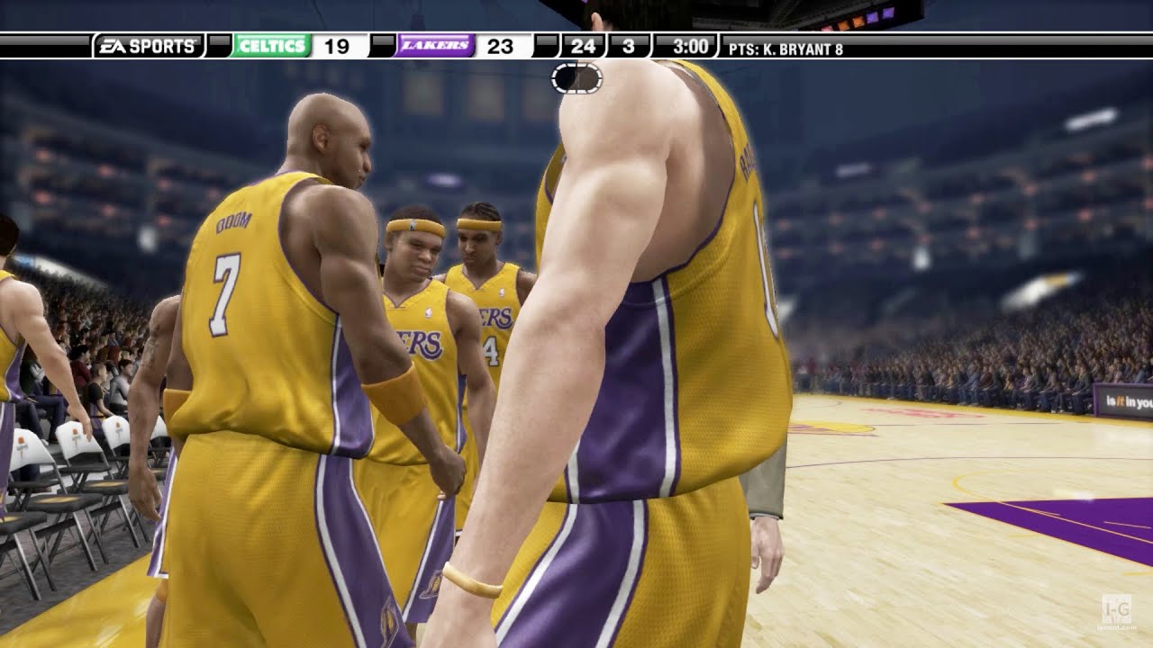 NBA Live 07 - LA Lakers vs Boston Celtics (1080p60fps)