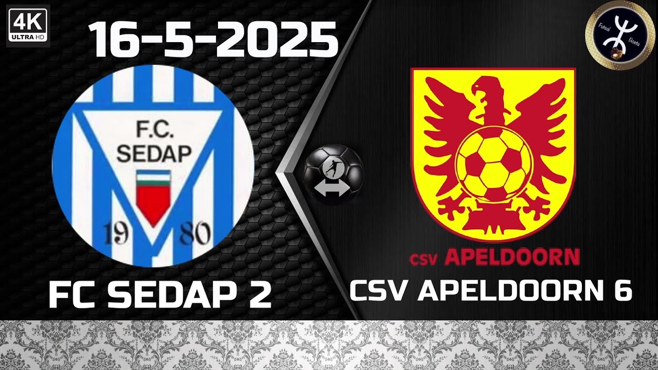 FC SEDAP 2 - csv APELDOORN 6   (16-5-2025)