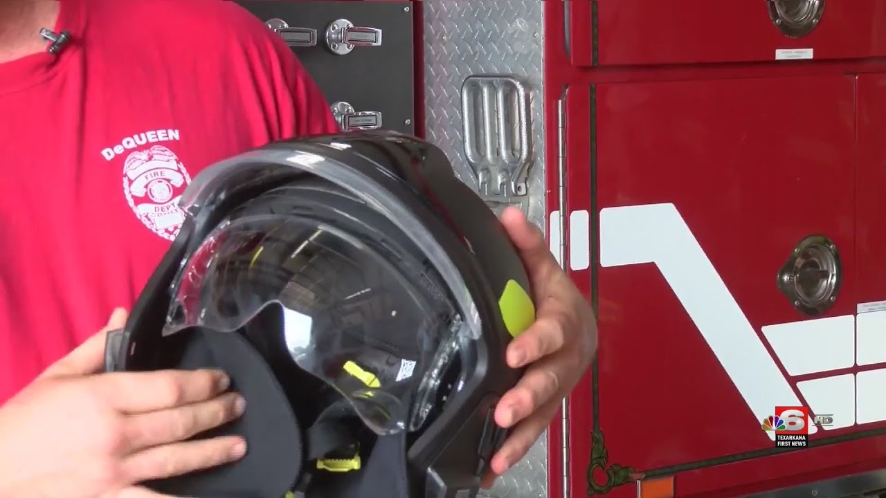 De Queen firefighters first in state to use European-style helmets