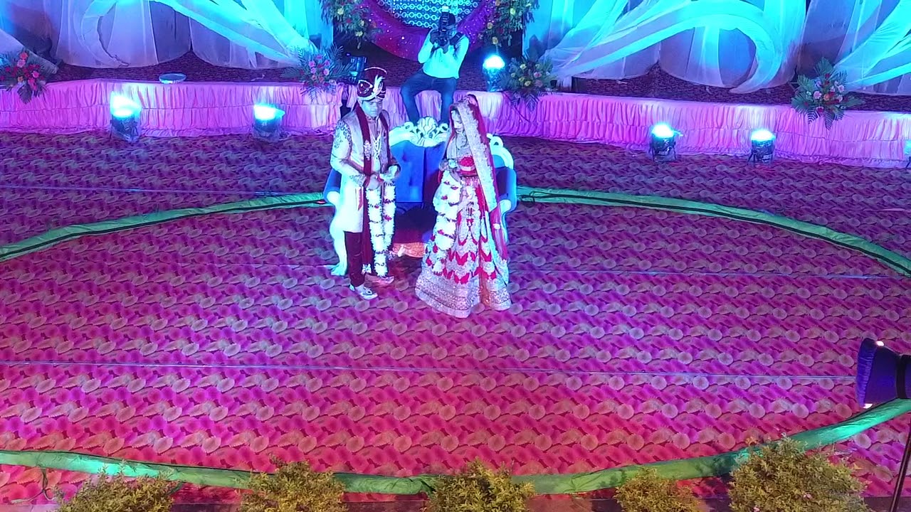 Jaimala theme flower opening setup done by VEER EVENT AND MANAGEMENT RAJVEER