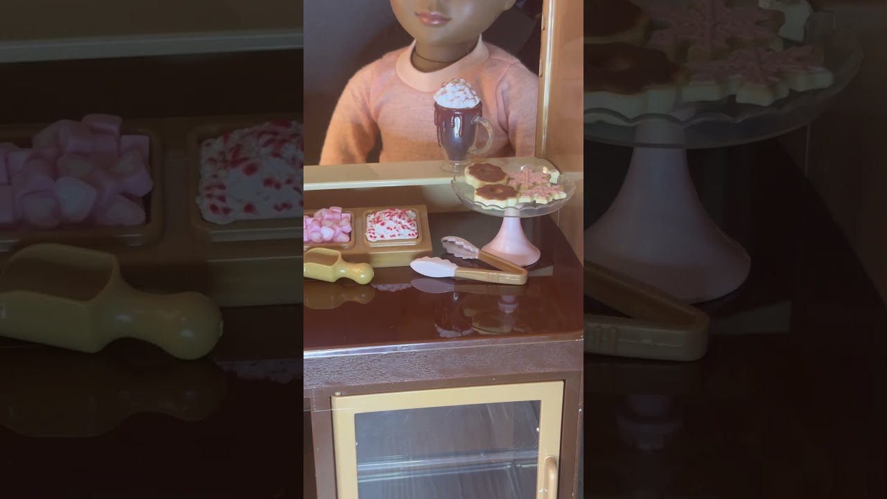 Unbox Our generation American girl size Hot chocolate stand with me! #asmr #asmr #unboxing