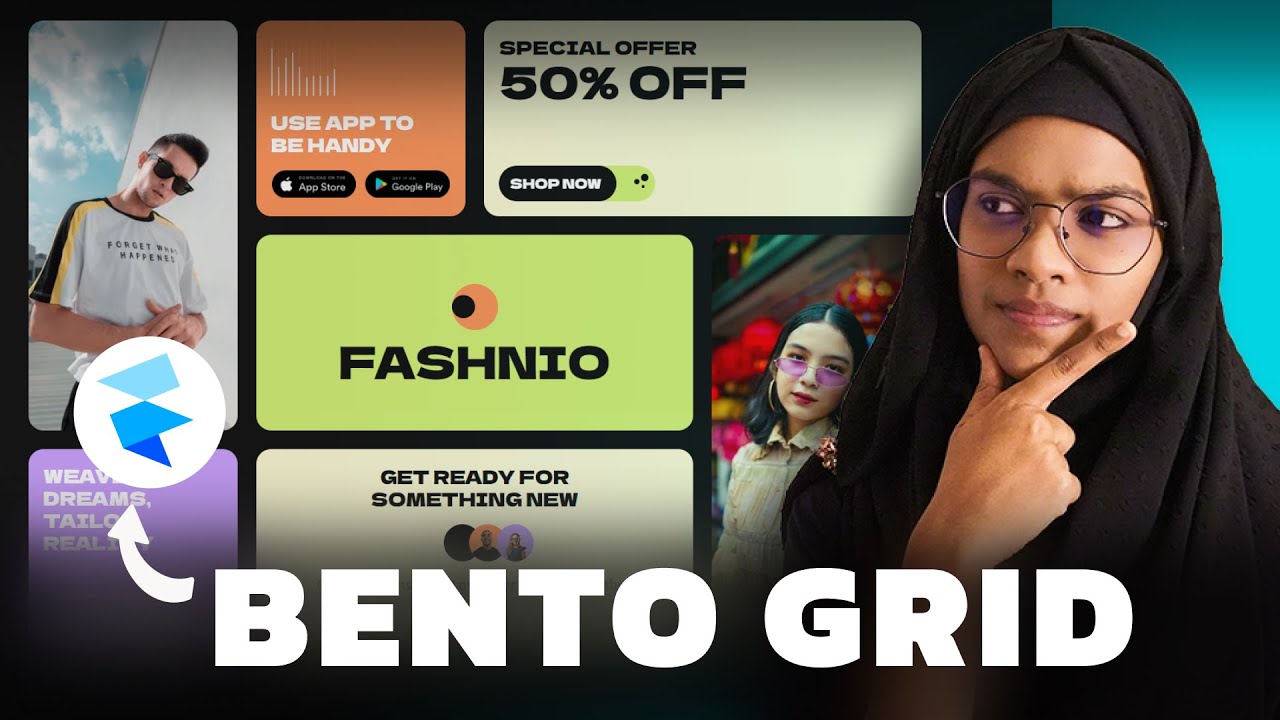 New Design Trend 2024 - BENTO GRID Tutorial in Framer