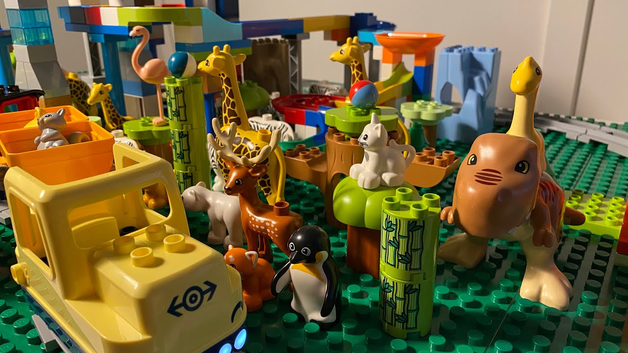 Duplo LEGO Animals Train and Marble Run