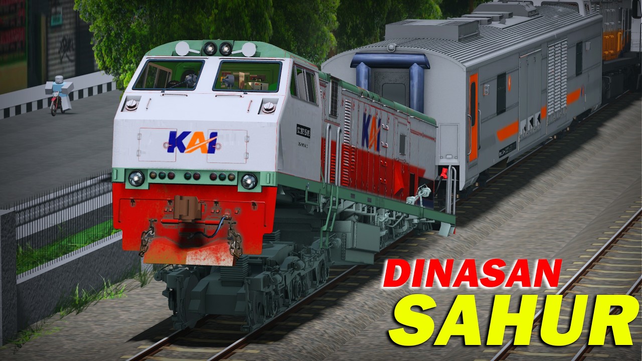 Dinas CC 203 WUMBO Di Nusarail | Roblox Kereta Api | Puasa Hari Ke 22