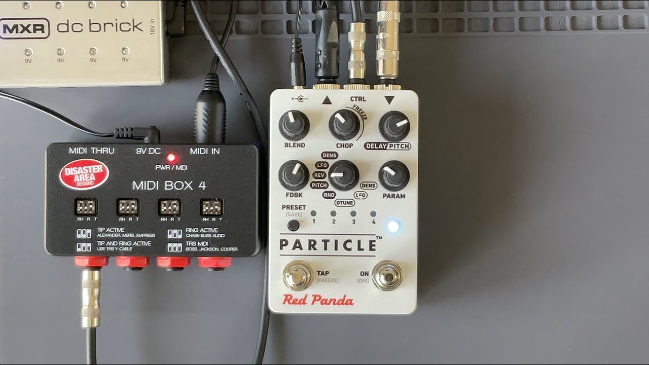 Using the Disaster Area Designs MIDI Box 4 with Red Panda pedals