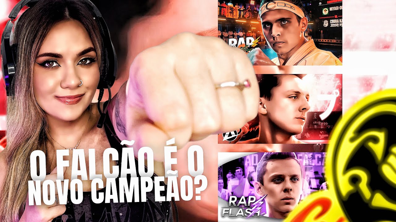 REACT COBRA KAI - RAP DO FALCÃO (FLASHBEATS E ANIRAP) E RAP DO ROBBY 2 (FLASHBEATS) | Luana Modena