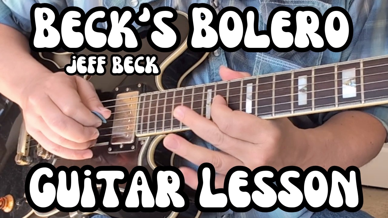 BECK'S BOLERO Guitar Lesson JEFF BECK w/ Tab