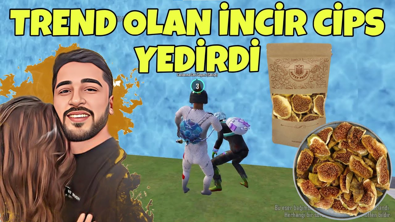 İNCİR GEBLO! YENİ TREND İNCİR CİPS YEDİRDİ 30 TANE! -PUBG MOBİLE