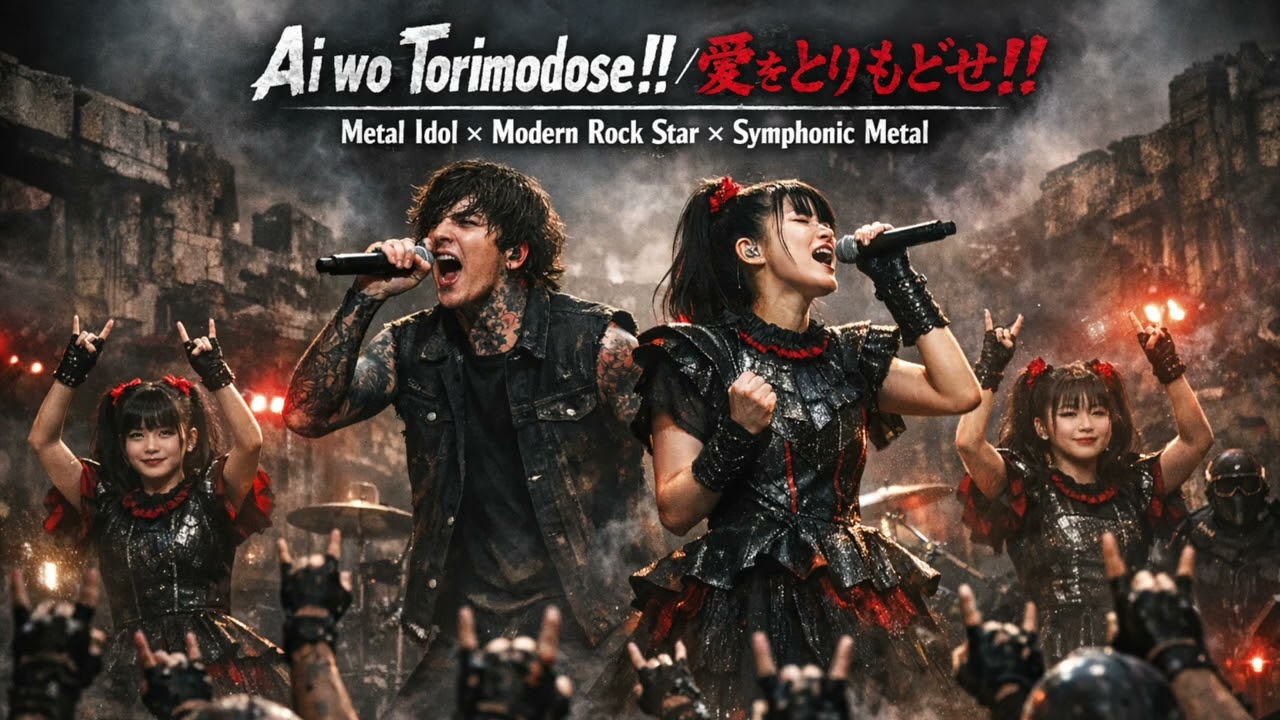 Ai wo Torimodose!! (Crystal King) AI Metal Cover | メタル界のアイドルとカリスマロックスターが歌うシンフォニックメタルVer