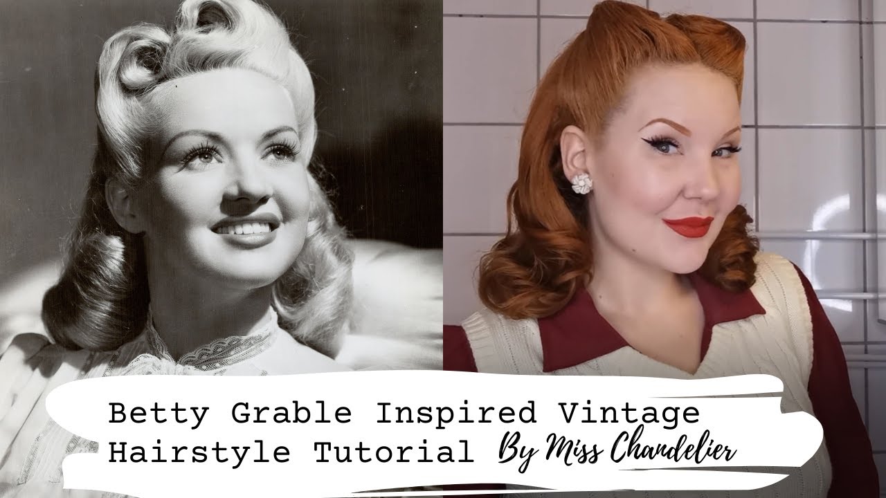 Betty Grable Inspired Vintage Hairstyle Tutorial by Miss Chandelier