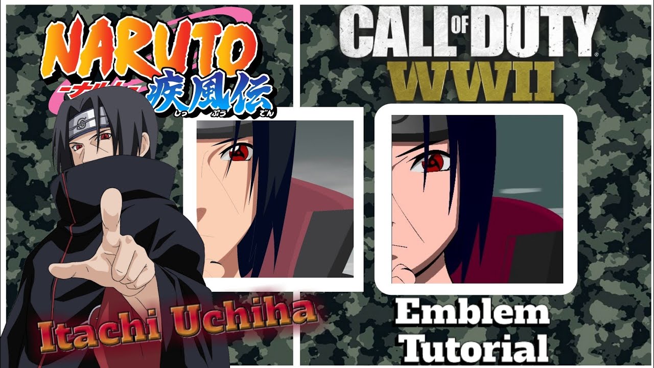 WW2 | Itachi Uchiha [ Naruto Shippuden ] Emblem Tutorial | CoD World War 2 Emblem #22