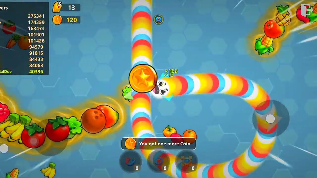 🐍WORMSZONE.IO | GIANT SLITHER SNAKE TOP 01 / Epic Worms Zone Best Gameplay |mbsnakegame ! |