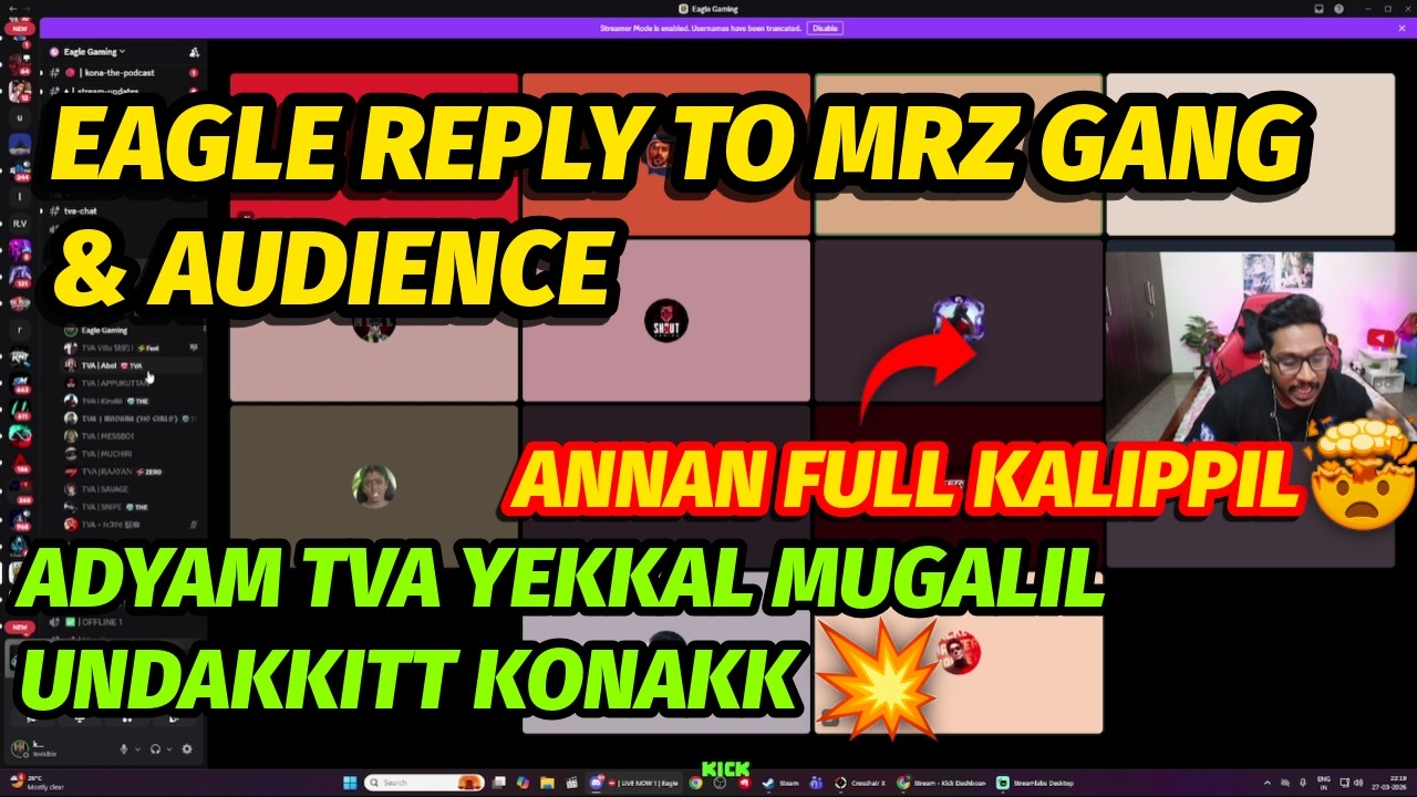 EAGLE REPLY TO MRZ ISSUE AND AUDIENCE😠💥| ANNAN FULL KALIPPIL😠🔥🔥| ആദ്യം TVA യെക്കാൾ മുകളിൽ ഉണ്ടാക്ക്