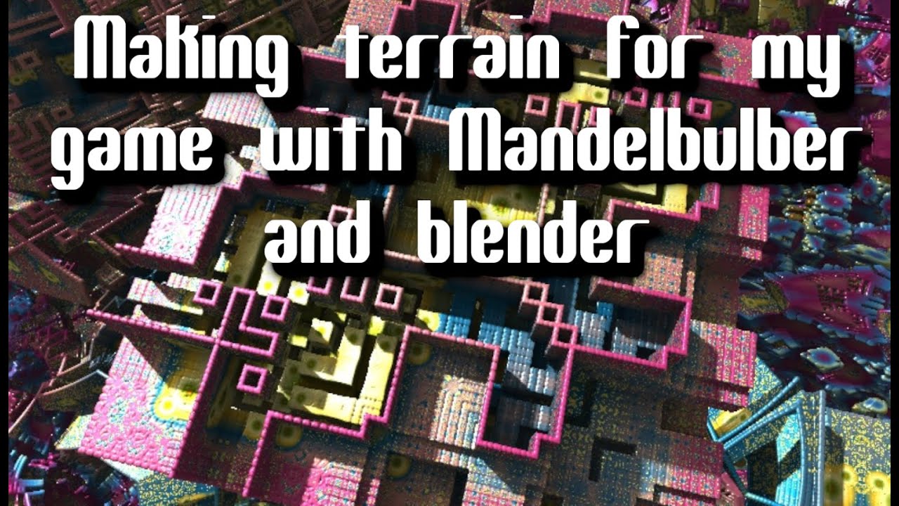 Making weird game terrain with Mandelbulber