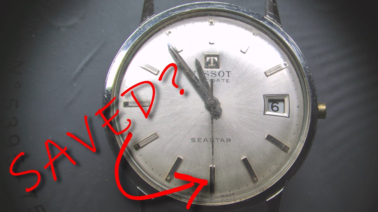 Tissot Seastar Visodate Restoration - Repairing a Bent Seconds Hand