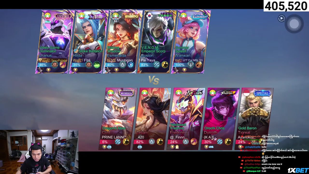Mobile Legend Star 100 မရောက်ရင် Game Quit ပြီ :)