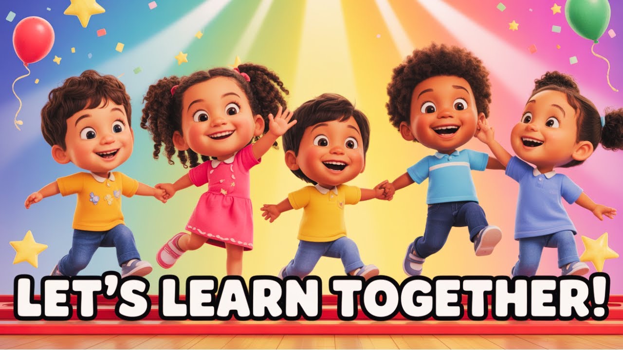 New Year Let’s Learn Together 🎉 Kids Movement Song for Confidence & Growth