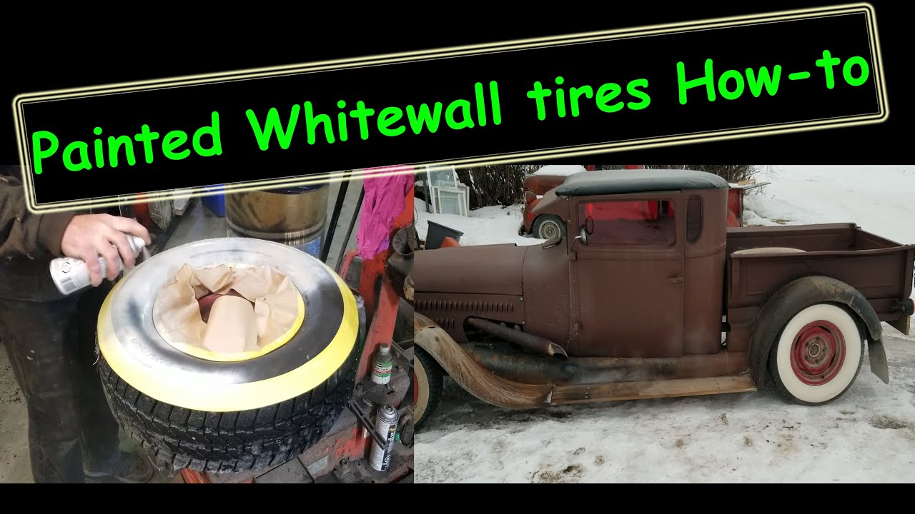 How I paint Whitewalls on used tires