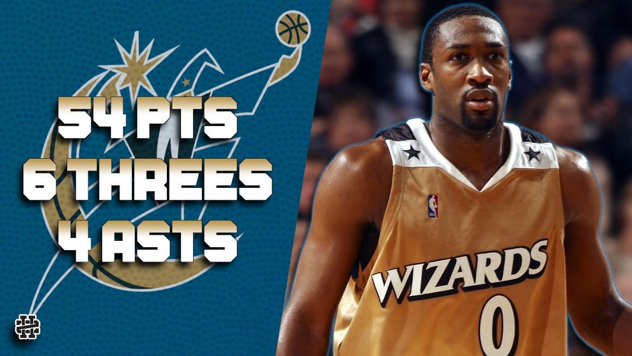 Gilbert Arenas 54 pts 6 threes 4 asts vs Suns 06/07 season