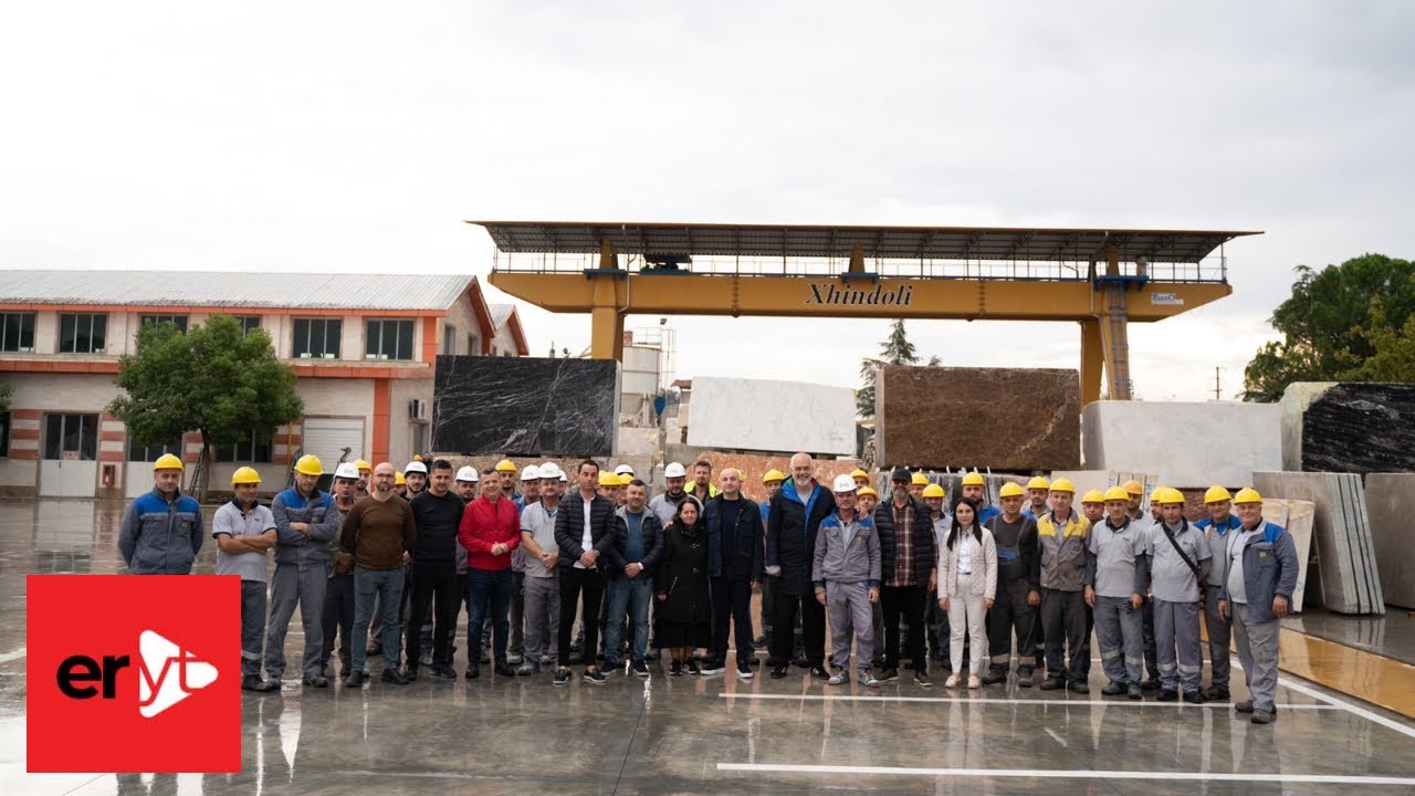 Kryeministri Edi Rama - Lushnjë, në fabrikën e mermerit
