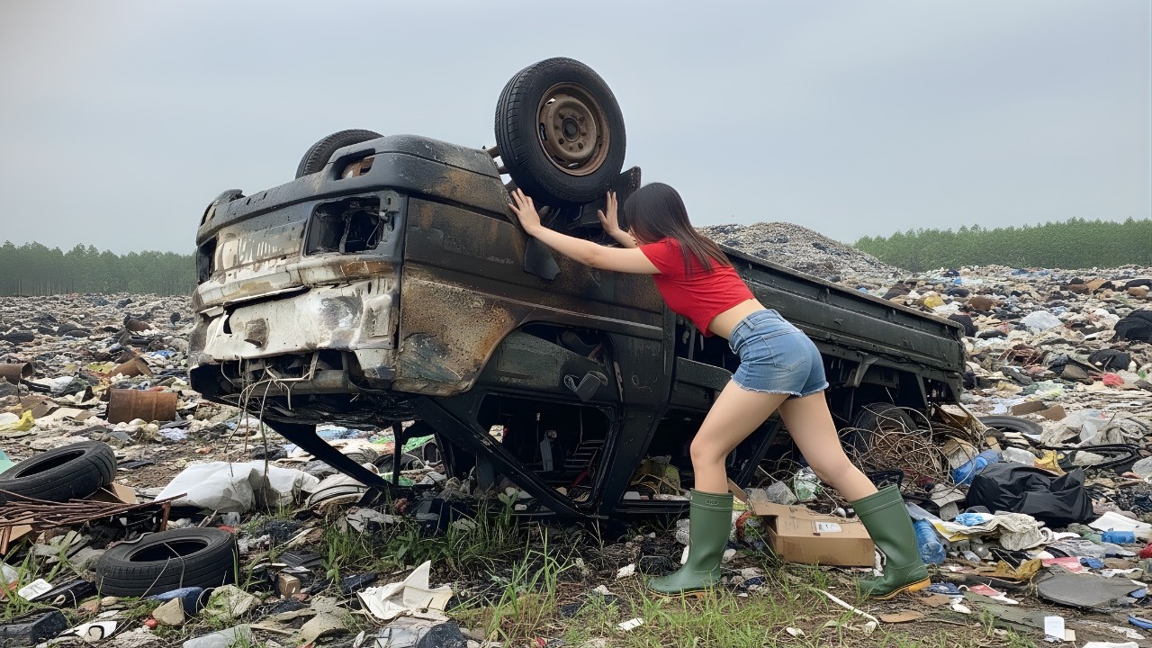 CEO Girl Finds TRASHED Daihatsu Hijet Jumbo - Her Restoration SHOCKS Everyone