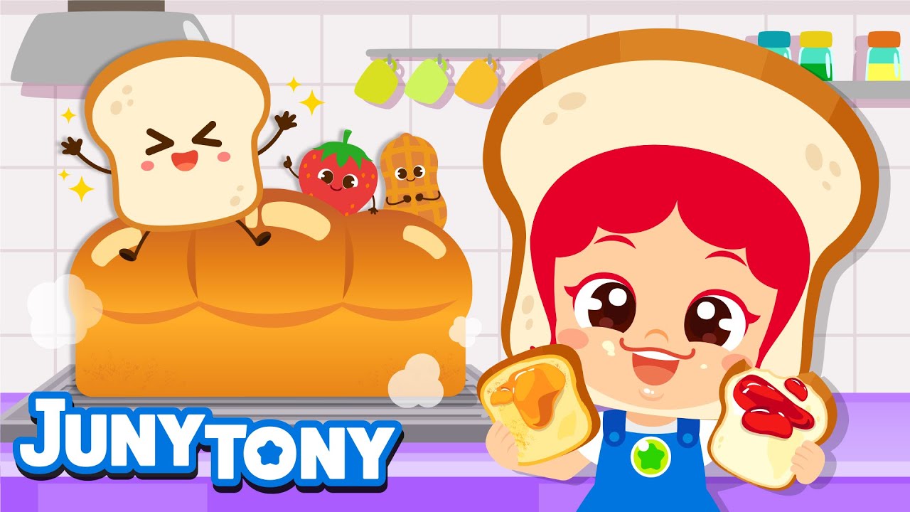 Bready, Set, Go! It&rsquo;s Bread Time!🍞 | Have a Loafly Day | Food Song | Funny Kids Songs | JunyTony