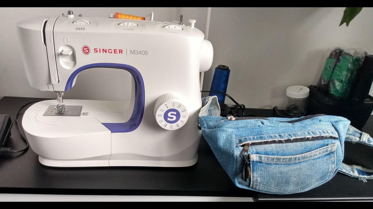Minha Primeira peça na Máquina Singer (Pochete ) 
