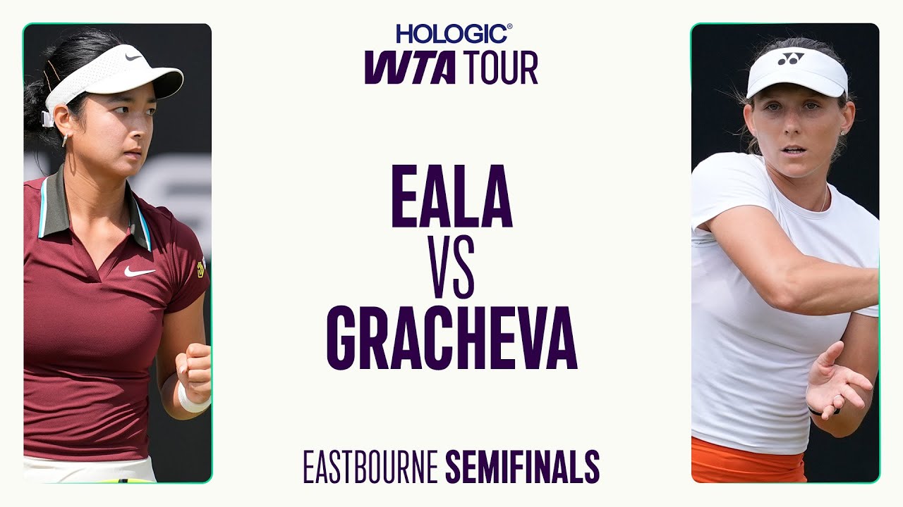 Alexandra Eala Vs. Varvara Gracheva | Eastbourne Semifinal 2025 |  Match Highlights