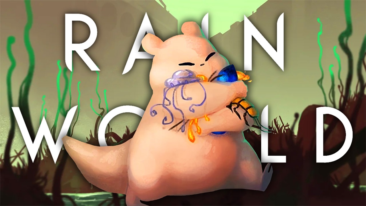 Впервые играю новым персонажем в мире Rain World...