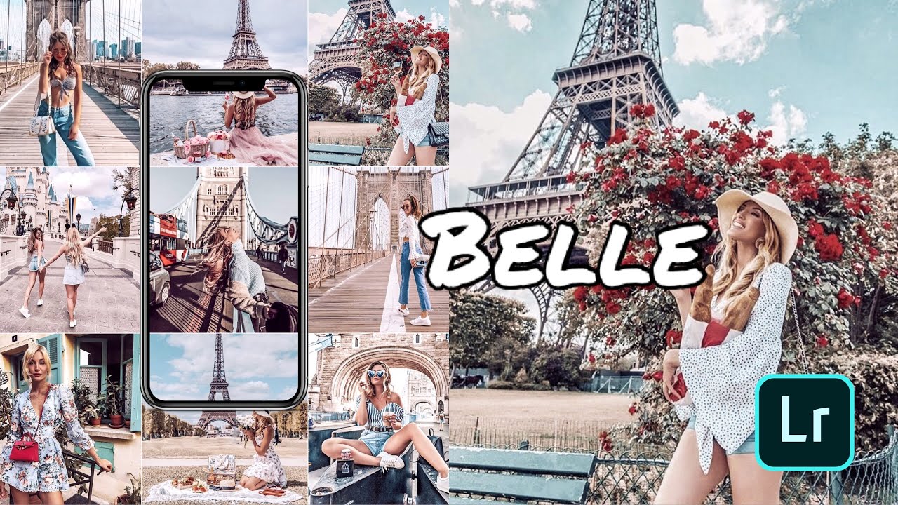 Belle Lightroom Preset – Soft Feminine Glow with Pastel Finish