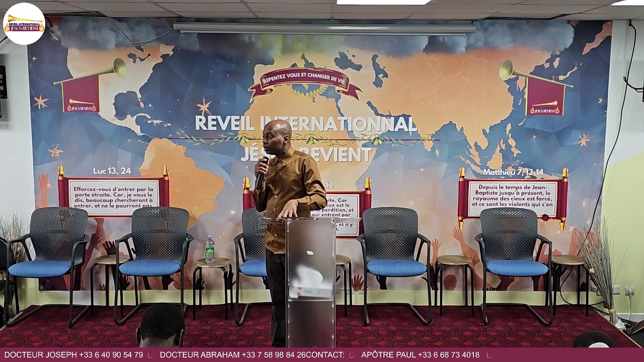 📍 🇫🇷PARIS - LES DISPUTES - CULTE DOMINICAL - REVEIL INTERNATIONAL JESUS REVIENT