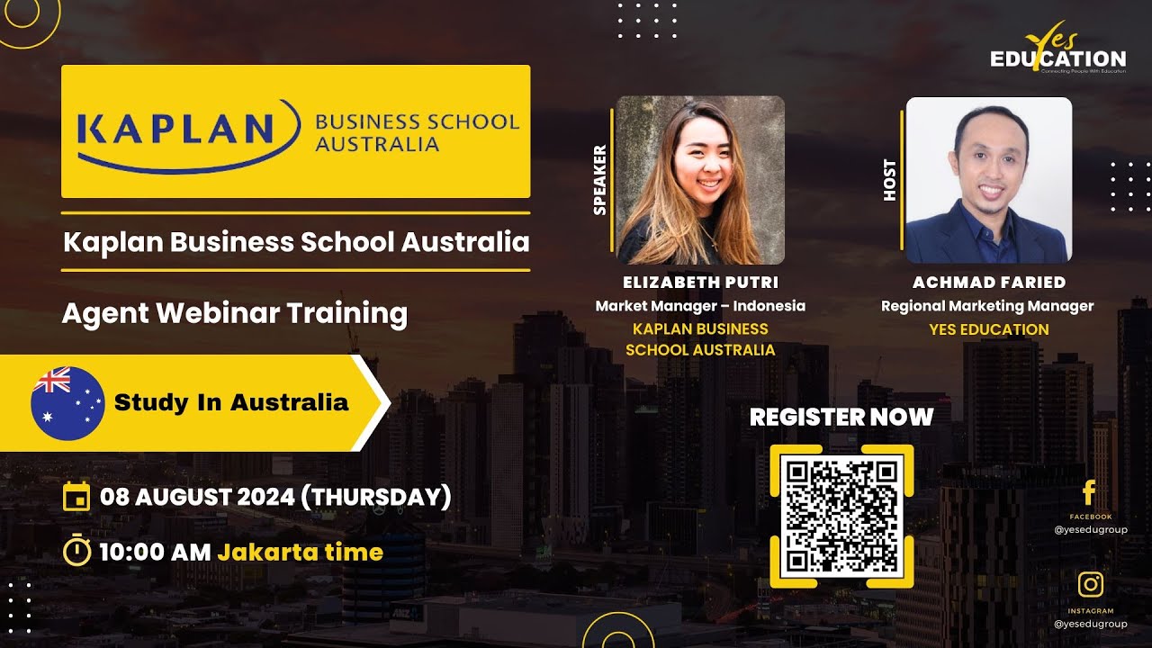 Kaplan Business School Australia - Yes Education Agent Webinar Training